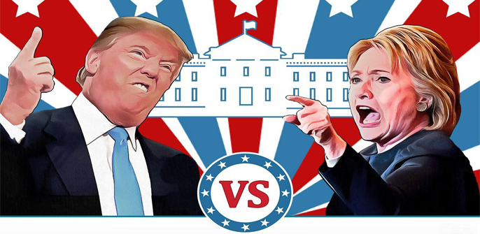 美国大选决战日来临 希拉里特朗普你支持谁?